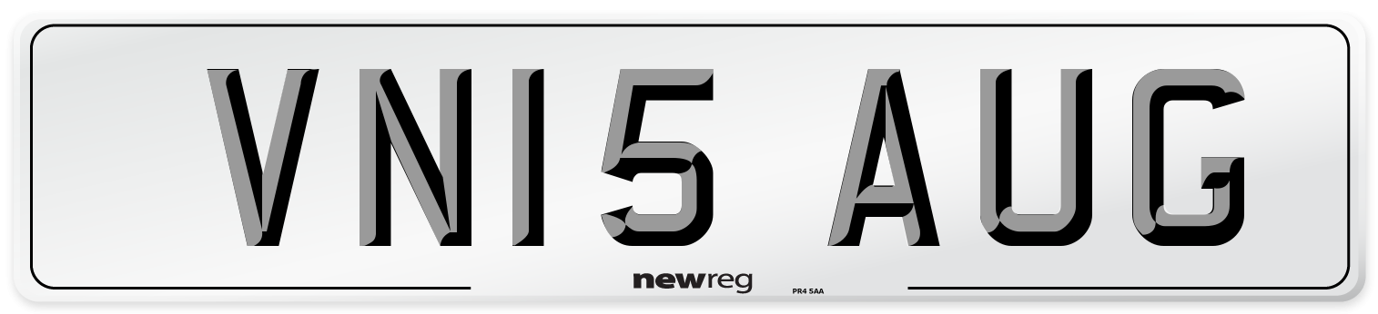 VN15 AUG Number Plate from New Reg
